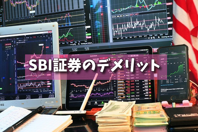 SBI証券のデメリットの画像